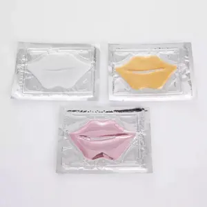 Vendita calda Logo personalizzato antirughe idratante Plumper cura delle labbra Organic Vegan collagene Lip Mask Private Label bianco rosa