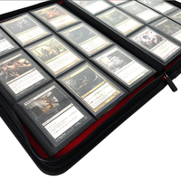 Classeurs en cuir PU personnalisables A1, A3, A4, plusieurs couleurs disponibles, pour jeux de société, albums de cartes et albums de jeux.