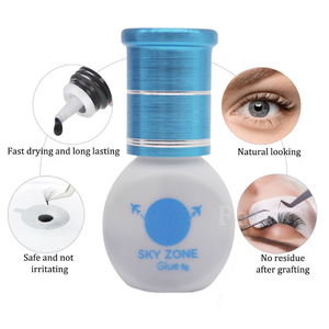 Colle pour extensions de cils SKY ZONE Corée, tenue 7-8 semaines, temps de séchage 1 minute, adhésif puissant pour cils, marque privée - Product Image 5