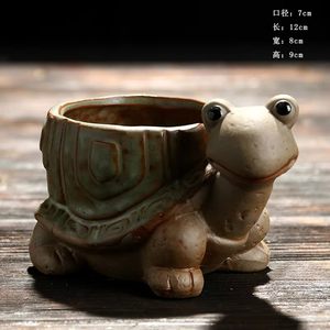 Mini plante succulente en <span class=keywords><strong>pot</strong></span> mignon avec des pots d'animaux en céramique pour la décoration intérieure et la décoration de bureau - Product Image 3