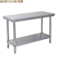 Groothandel Commerciële Vierpotige Voedselbereidingswerktafel 304 201 RVS Voorbereidingsblad voor Restaurant