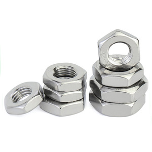 Écrous hexagonaux en acier inoxydable 304 à huit directions M6 M8 M10 M12 M16 à paroi mince DIN439 GB6172, écrous de blocage pour équipement de fitness - Product Image 1