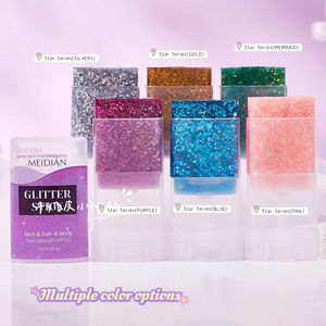 ผงกลิตเตอร์ MEIDIAN สำหรับตกแต่งเล็บ สีทอง สีเงิน ประกายเพชร ดาว หิน ผงออโรร่า สร้างบรรยากาศงานปาร์ตี้เต้นรำ - Product Image 1