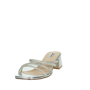 Pantofole con tacco in argento 50472 décolleté da sposa di alta qualità con tacchi sottili con plateau 3cm-8cm tacco tacco eleganti sandali - Product Image 6