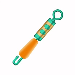 Connecteur à dégagement rapide en silicone, hameçon de pêche à haute résistance avec émerillon en forme de huit pour la pêche en eau douce - Product Image 3