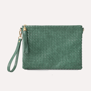 定制复古PU皮革编织包多用手拿包单肩包 - Product Image 4