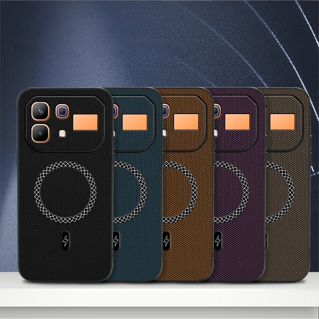 Premium Leather Texture Magnetic Shockproof Protective Phone Cover For Infinix Note 60 Spark 50 Hot 60
