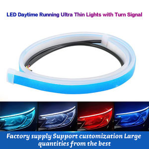 Zunzhi xe chiếu <span class=keywords><strong>s</strong></span>áng xe chất lượng cao siêu mỏng Streamer hai màu <span class=keywords><strong>LED</strong></span> ban ngày chạy đèn báo rẽ - Product Image 3