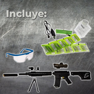Rifle De Asalto Con Municin De Plastic 0.68 Caliber Para Juegos De Tiro Infantil Outdoor Use Elegate Brand - Product Image 3