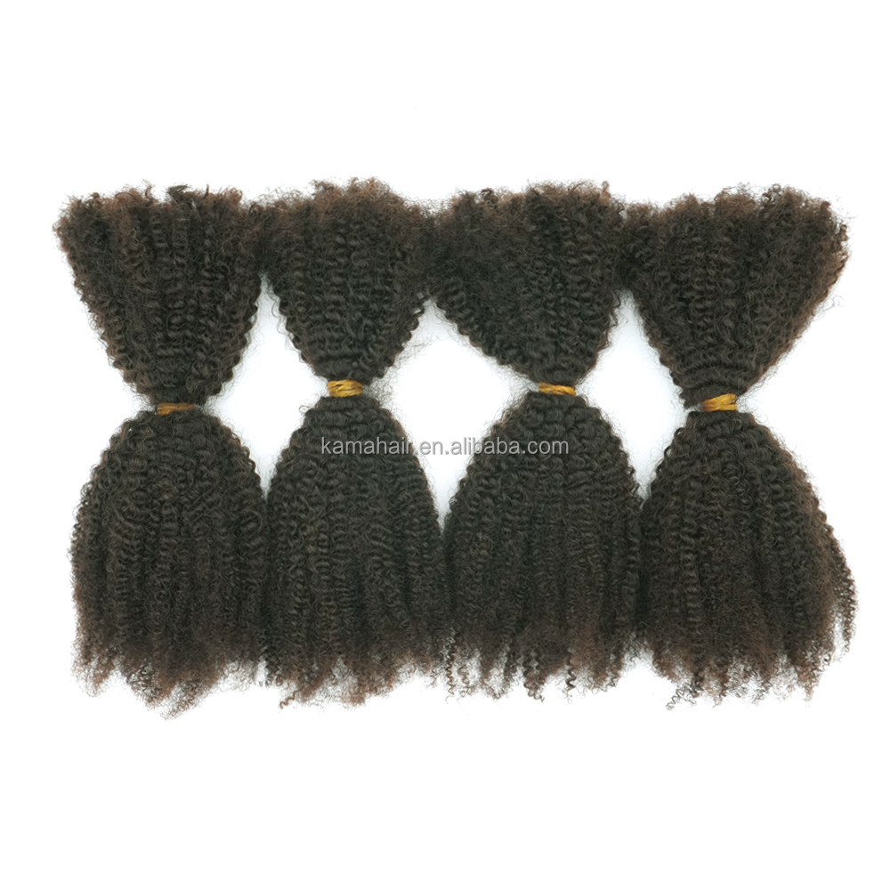 KAMA Hot Sale Afro Kinky Bulk Human Hair 4C Brazilian Hair Afro Kinkys Curly 100%  Human Hair for Braids Twist Detail Section 5
