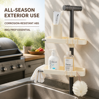 Support de rangement expert pour robinet de salle de bain, organisateur d'évier de cuisine pour savon et éponge