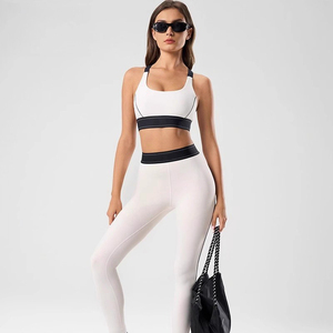 Ensembles de yoga AOLSIN pour femmes : Soutien-gorge de sport à dos élégant et col en U, antichoc, pour la course et le fitness, séchage rapide, sous-vêtements de yoga - Product Image 6