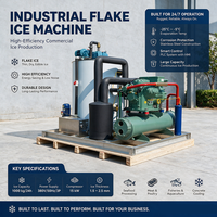 Machine à glace en flocons d'eau de mer à aspiration directe personnalisable, anti-rouille, pour le refroidissement des prises de poissons marins