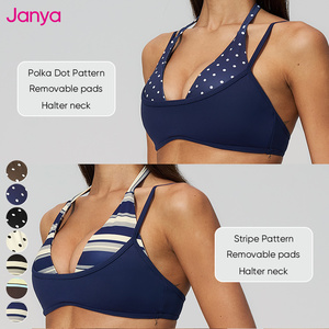 <span class=keywords><strong>Sujetador</strong></span> deportivo Janya sexy con espalda descubierta y cuello halter, bloques de color, 2 en 1, con espalda abierta, <span class=keywords><strong>almohadillas</strong></span> extraíbles, de secado rápido, para yoga y fitness para mujer - Product Image 4