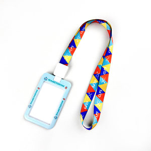 Laccetto in nylon personalizzato con logo aziendale stampato a colori per badge identificativo del personale, tessera di accesso alle mostre - Product Image 6