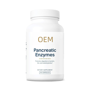 Capsules d'enzymes pancréatiques personnalisées OEM, suppléments d'enzymes digestives trypsine, poudre de trypsine - Product Image 1