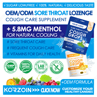 Fabricant OEM de pastilles pour la gorge sans sucre, bonbons à la menthe, pastilles contre la toux à base de plantes, bonbons à la menthe durs, fabricant chinois
