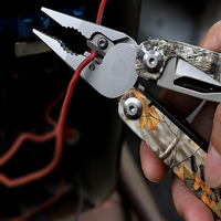 Pince multifonction pliable avec poignée imprimée en 3D, lame de scie en acier inoxydable, outil de survie pour le camping et les activités de plein air