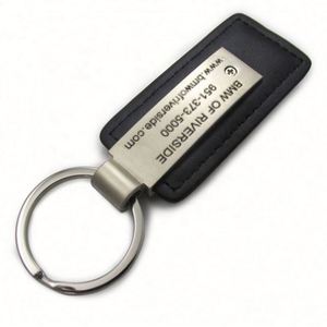 Custom Embossed Logo PU Leather Keychain Promotional Car Keychain <b>Gift</b> - Product Image 4