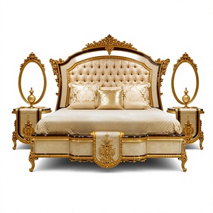 Turkish Style High-Back Royal <b>Bed</b> <b>with</b> 4-Door Wardrobe - Product Image 2