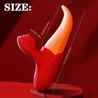 3-in-1 Lebensechter Realistischer Zungenleck Vibrator G-Punkt Brustwarzen Doppelstimulator Saugvibratoren Erotisches Spielzeug für Frauen