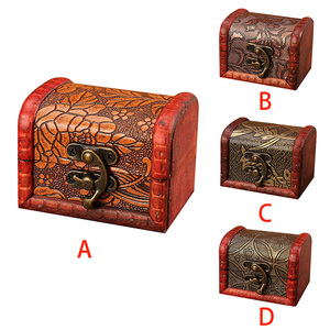 Holesale-joyero antiguo promocional hecho a mano, Cofre del Tesoro, caja <span class=keywords><strong>de</strong></span> <span class=keywords><strong>madera</strong></span> pequeña - Product Image 5