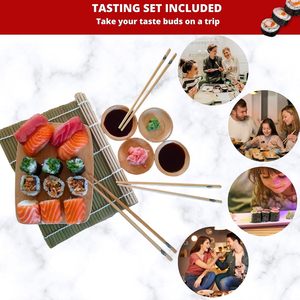 Ensemble complet de sushi <span class=keywords><strong>maki</strong></span> avec tapis roulant en bambou couteau japonais baguettes <span class=keywords><strong>pour</strong></span> bricolage boule de riz artisanat - Product Image 2