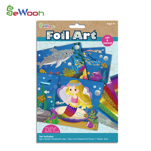 สติกเกอร์กิจกรรมงานฝีมือสุดสร้างสรรค์แบบทำมือสติกเกอร์ฟอยด์รูปสัตว์แสนสนุก & ฟาร์ม & นางเงือกสำหรับเด็กชุดงานฝีมือและของขวัญ - Product Image 2