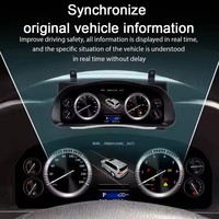 Cluster Digital 12.3 inci untuk Toyota Highlander 2015-2019 instrumen dasbor mobil LCD Panel pengukur kecepatan pemutar Multimedia