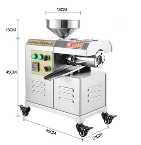 Fully Automatic Oil Press Household Stainless Steel Small Fryer Commercial Walnut Peanut Flaxseed