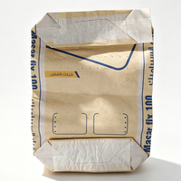 Sacs en papier kraft écologiques 20kg 25kg, sacs à valve multicouches imprimés sur mesure pour ciment et adhésif pour carrelage (imperméables et durables)