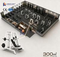 Appareils de musculation à charge libre (plaque de poids) de 300 mètres carrés pour l'entraînement des bras, des jambes, des épaules, du dos et des biceps