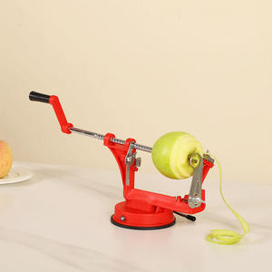 Éplucheur à pommes manuel en aluminium, spirale, à manivelle réglable, trancheuse à poires, machine à éplucher les fruits, pour la préparation de tartes, en acier inoxydable - Product Image 3