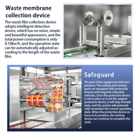 Machine d'emballage sous vide à film étirable continu durable, adaptée aux produits de gâteaux de riz/mochi