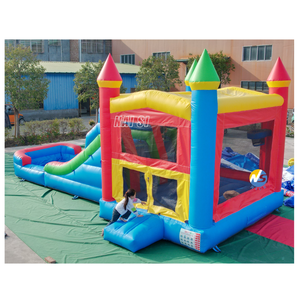 Combo de Castillo Inflable <span class=keywords><strong>con</strong></span> Tobogán Acuático y <span class=keywords><strong>Piscina</strong></span> Inflable, Castillo Inflable para Niños para Alquilar - Product Image 5