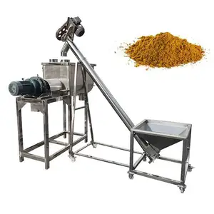 industrial dry powder 250l fish feed powder mixer machine horizontal ribbon mixer price