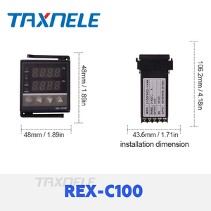 Controlador de Temperatura Digital de 220V REX-C100 + Relé SSR de Máx. 40A + Termopar Tipo K + Controlador de Termostato PID con Calentamiento - Product Image 3