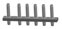 8-6...6mm Pitch TJC4 Terminal de cable Color gris Fila única PCB Bar Conector Cable a placa Terminal de prensado