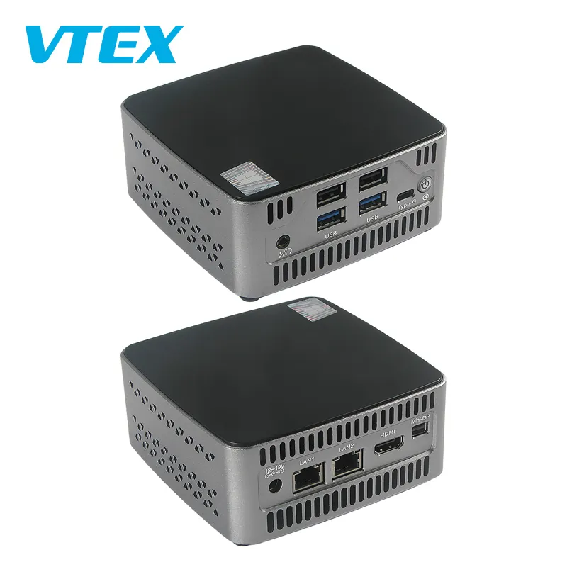 Vtex Factory Direct Barato Metal Personalizado Caja Pcs Mini Computadora Fabricante Mini Caja Pc Con Puerto Dp