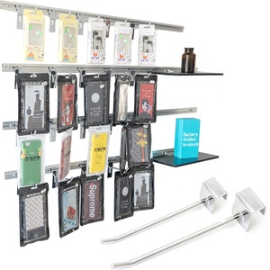 Etiqueta de precio Peg J pelo negro colgante tienda estante de supermercado de plástico para Slatwall gancho de la pantalla - Product Image 1