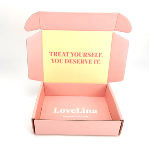 Tùy Chỉnh In Tông Thùng <span class=keywords><strong>Carton</strong></span> Hồng Vận Chuyển Mailer Hộp Mỹ Phẩm Đặt Mỹ Phẩm Gửi Thư Chăm Sóc Da Sóng Bao Bì Hộp - Product Image 4