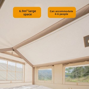 Tienda de Campaña Inflable de Lujo para Exteriores, Portátil, Impermeable, para Verano, para Acampar, Engrosada, Totalmente Automática, sin Montaje, Tipo Cabaña Forestal, sin Capas - Product Image 4