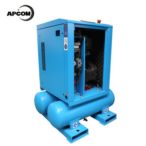 APCOM 15HP 11KW אוויר מדחס בשילוב עם מייבש ומקלט טנק בורג מדחס אוויר 500L - Product Image 6
