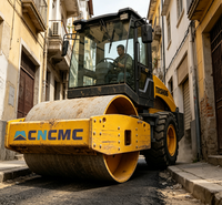 Rouleau compresseur vibrant à tambour unique CNCMC TRSH06, force 85KN, largeur de tambour 1520mm, 6 tonnes, type cabine, pour compactage de sol et d'asphalte
