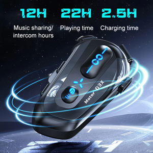 Fone de Ouvido para Capacete de Motocicleta, Intercomunicador Ilimitado, Resposta Automática, Adequado para Motociclistas - Product Image 3