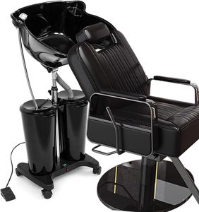Bac à shampoing professionnel en plastique avec 2 seaux et robinet de douche pour salon de coiffure, salle de bain et usage domestique - Product Image 6