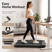 Caminadora Plegable Portátil K-FIT GSWG-4000, Caminadora de Escritorio, Motor Delgado de 1.5HP, Control Remoto Inalámbrico, Pantalla LCD, para el Hogar y la Oficina