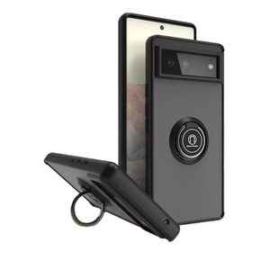 Mode Couleur Lumineux TPU + PC De Luxe 360 Degrés Avec Cercle Support Anneau Titulaire Mobile Téléphone Sacs Et Cas Pour <span class=keywords><strong>Pixel</strong></span> <span class=keywords><strong>6</strong></span> 4a 6a 5a - Product Image 1