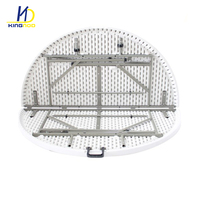 Hôtel Restaurant moderne blanc Table pliante en HDPE pour événement banquet de fête de mariage