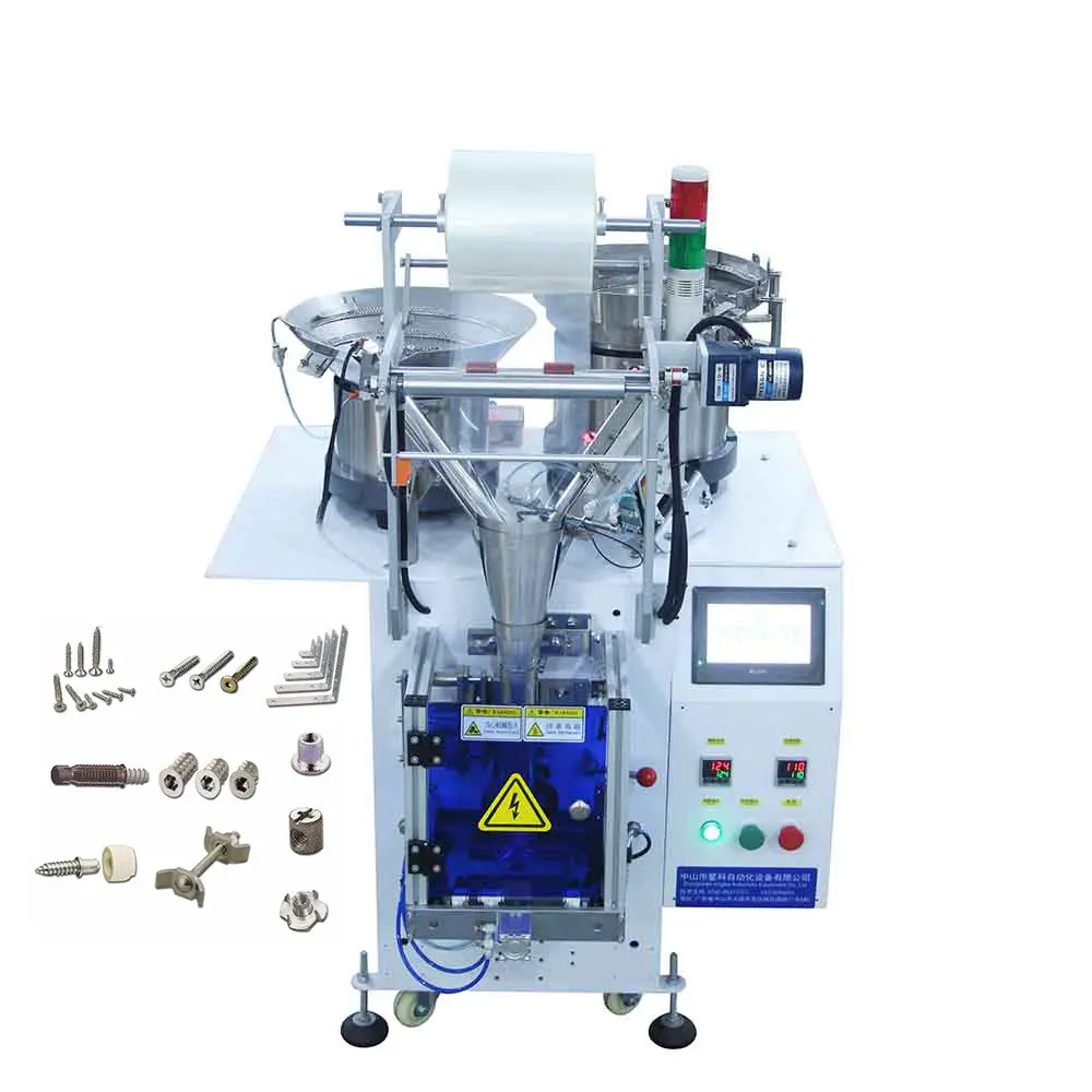 Automático hardware parafuso arruela porca brinquedos dobradiça porta lidar com embalagem máquina